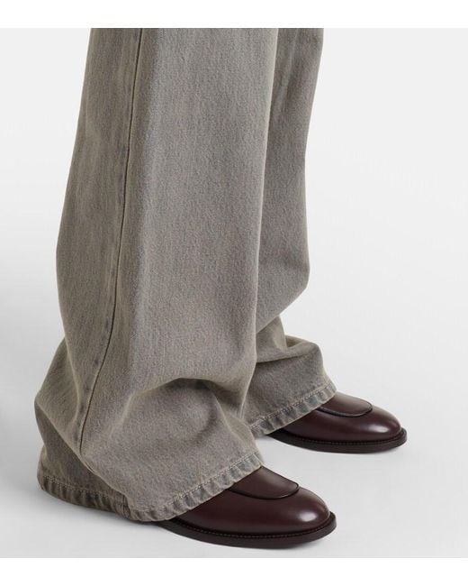 Max Mara Gray Colibri High-Rise Flared Jeans