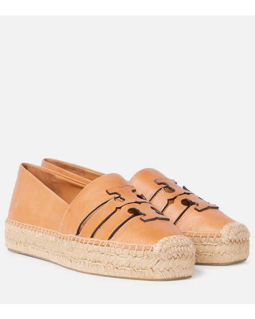 Tory Burch Brown Espadrilles Ines Aus Leder