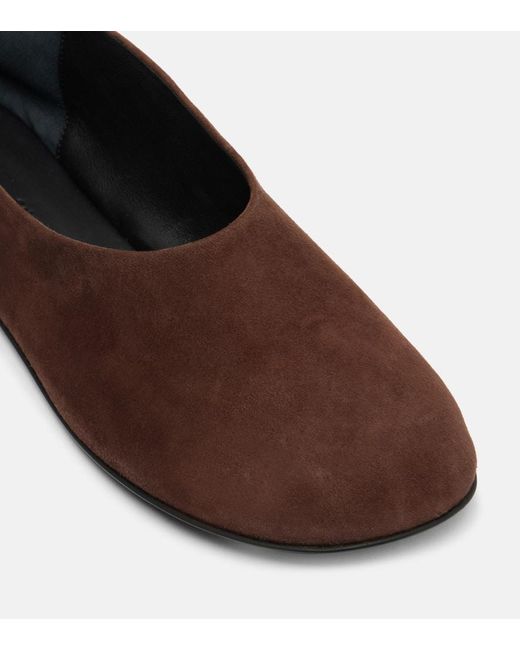 Proenza Schouler Brown Glove Suede Ballet Flats