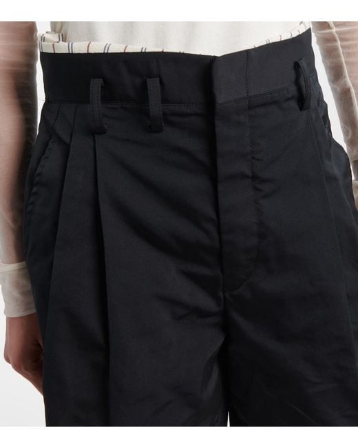 Maison Margiela Black Distressed Shorts