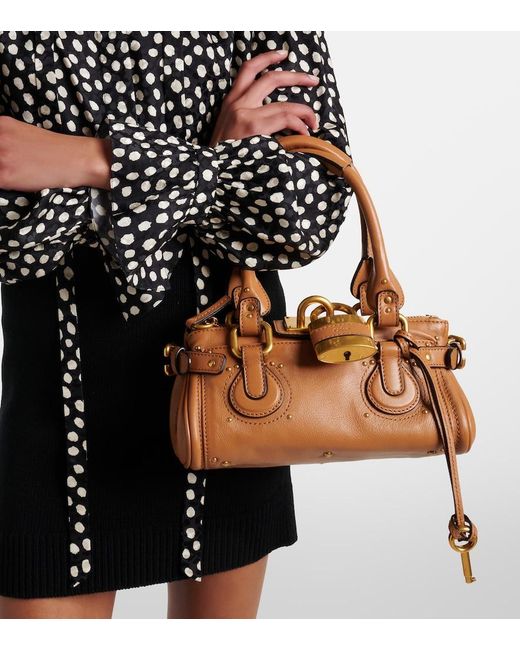 Chloé Brown Paddington Leather Shoulder Bag