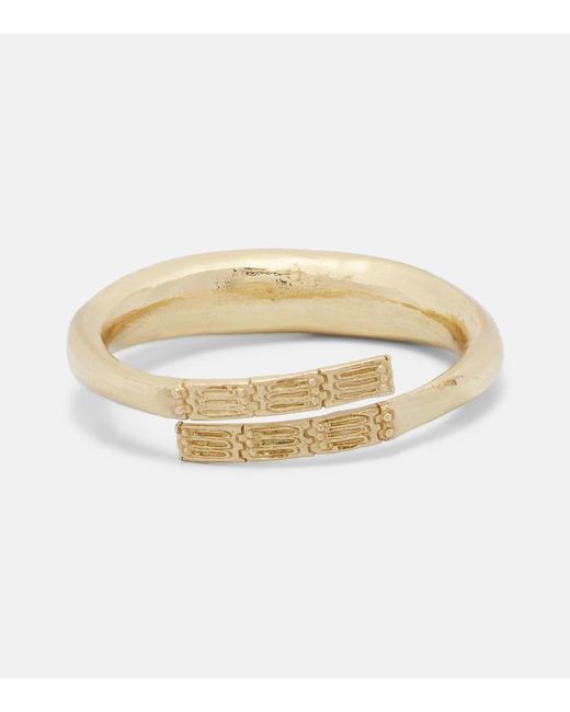 ALÉMAIS White Le Jardin Flat Bangle