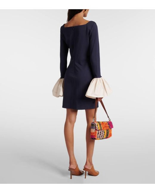 Staud Blue Hawthorne Minidress