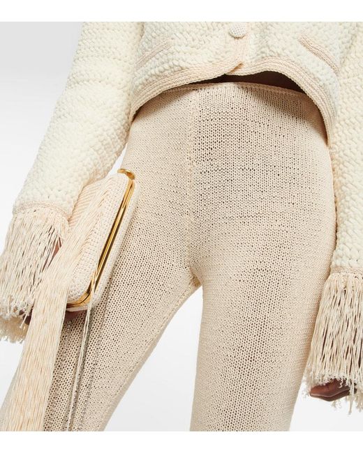 Magda Butrym Natural Crochet High-rise Slim Pants