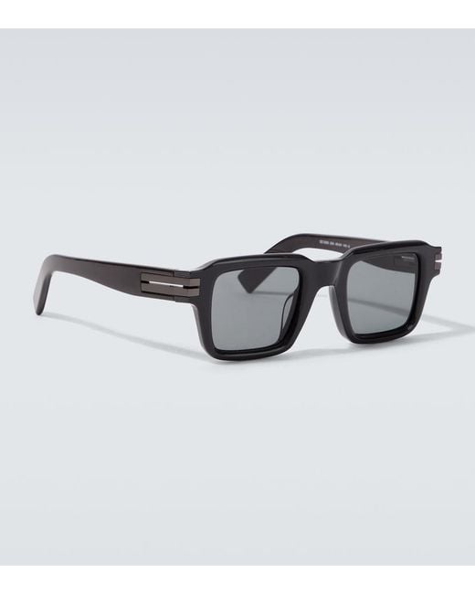 Occhiali Da Sole Squadrati di Zegna in Brown da Uomo