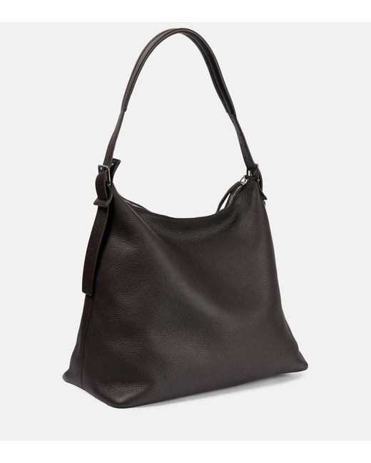 Lemaire Week-end Leather Shoulder Bag in Black | Lyst