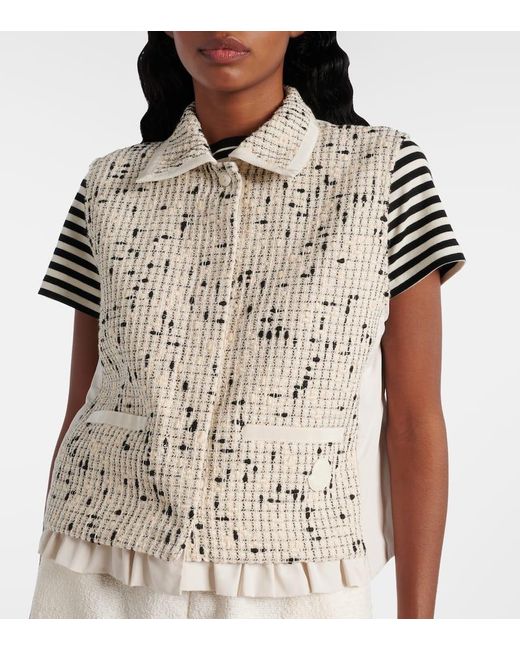 Moncler White Weste Verne