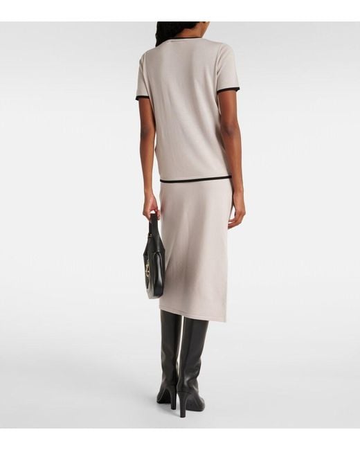 Max Mara White Egidio Virgin Wool T-Shirt