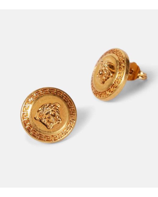 Versace Metallic Medusa Goldfarbene Ohrringe