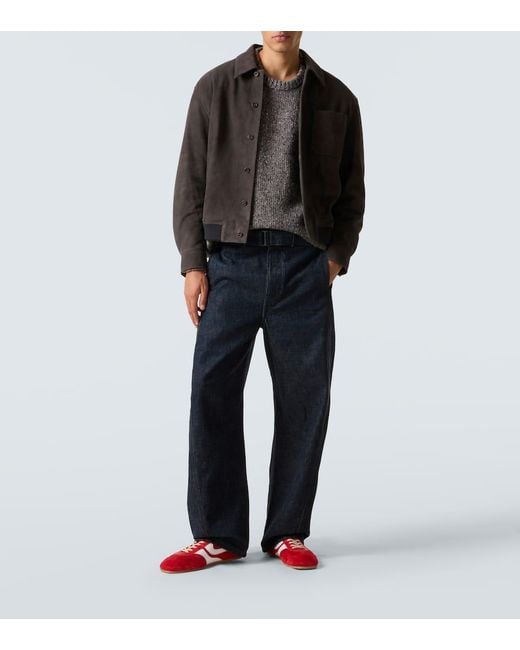 FRAME Blouson Aus Veloursleder in Gray für Herren