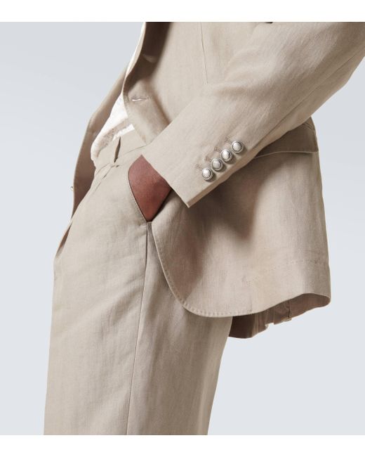 Brunello Cucinelli Natural Linen Suit for men