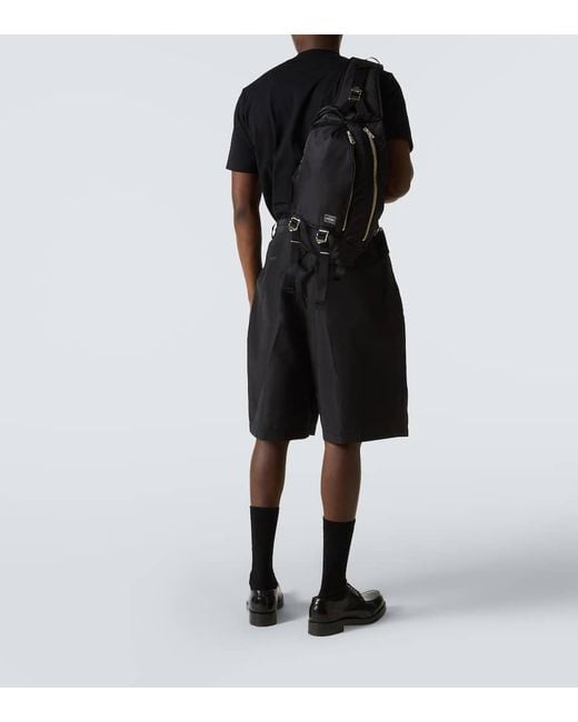 X Porter Mochila De Sarga De Nylon Comme des Garçons de hombre de color Black