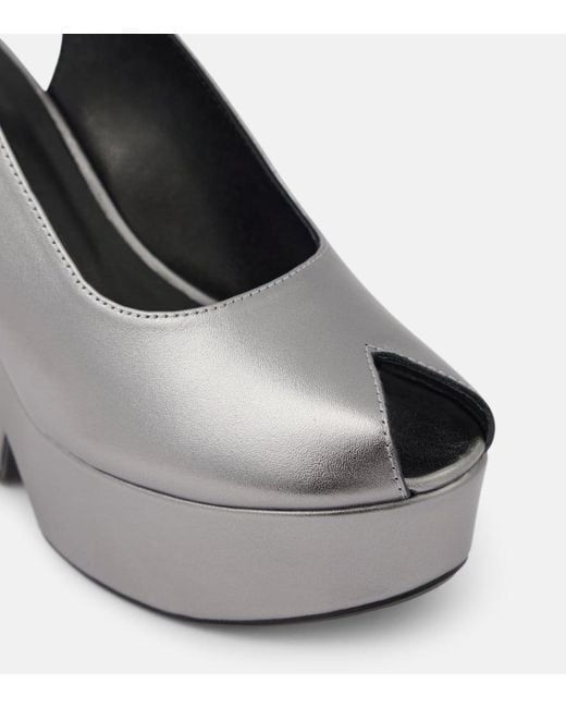 Robert Clergerie Gray Wedge-Sandalen Dylan Aus-Leder