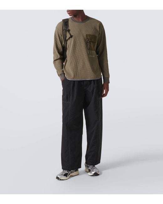 and wander PE waffle short length T and wander アンドワンダー PE