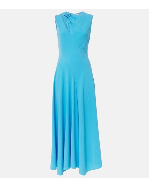 Roksanda Blue Alma Crepe Midi Dress