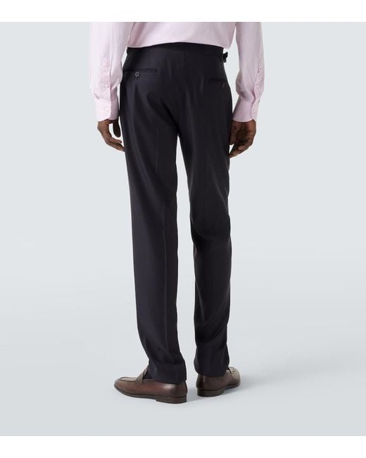Thom Sweeney Blue Weighhouse Wool Suit for men