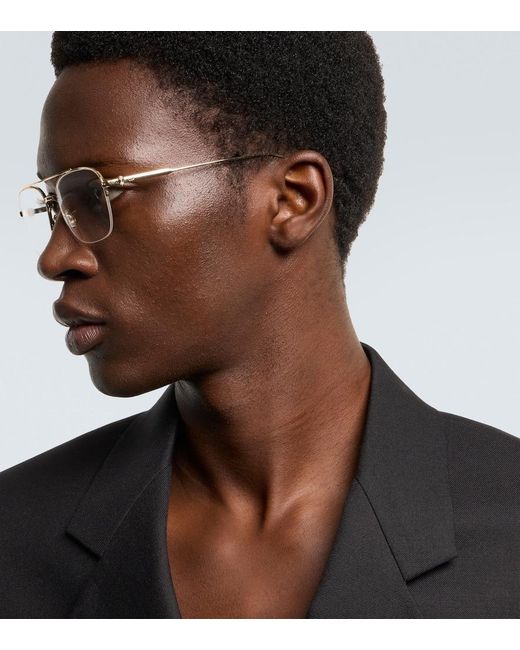 Dior White Neodioro S5U Aviator Glasses for men
