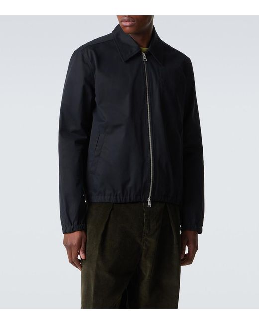 AMI Black Ami De Cour Cotton Gabardine Jacket for men