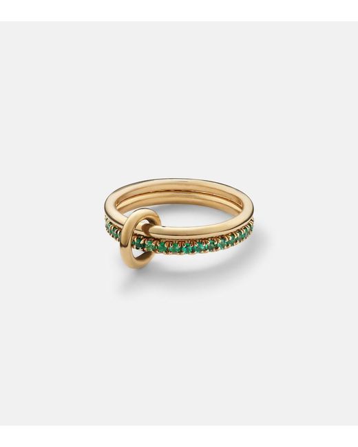 Spinelli Kilcollin Metallic Marigold 18Kt Ring With Emeralds