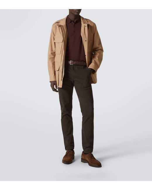 John Lobb Schnuerschuhe Ted Aus Veloursleder in Brown für Herren