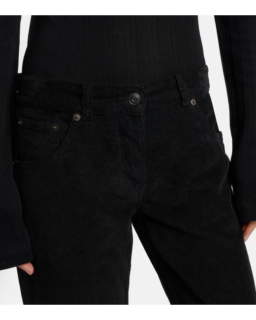 The Row Blue Fima Cropped Straight Jeans