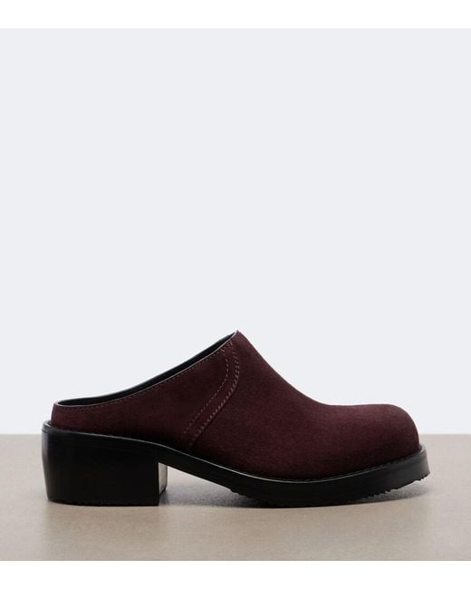 Dries Van Noten Brown Suede Mules
