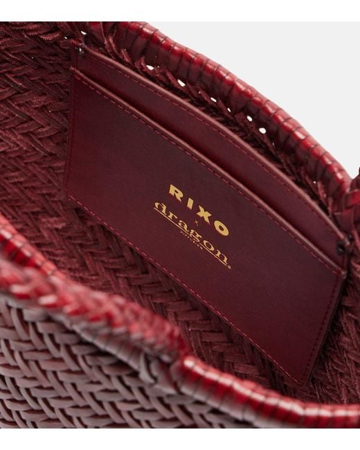 Rixo Red X Dragon Diffusion Lysia Mini Top-Handle Bag