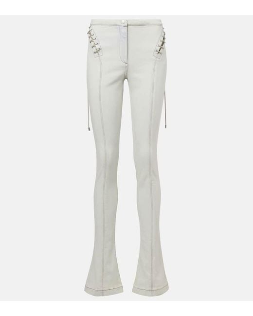 Jean Slim A Taille Mi-Haute Blumarine en coloris White