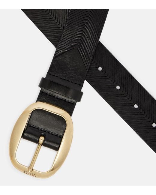 Isabel Marant Black Guertel Aus Leder