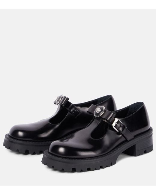 Versace Black Derbies Loafer