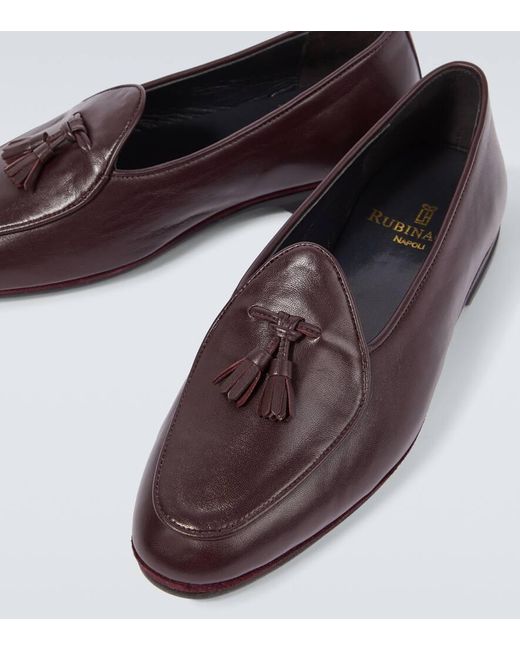 Mocasines Marphy De Piel Con Borlas Rubinacci de hombre de color Brown