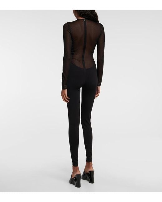 Body Semitransparente Alaïa de color Black