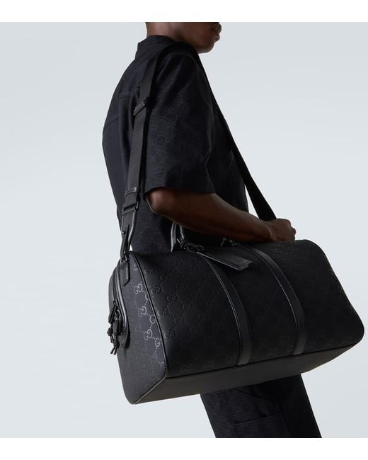 Gucci Weekender Edge Gg Medium Mit Leder in Black für Herren
