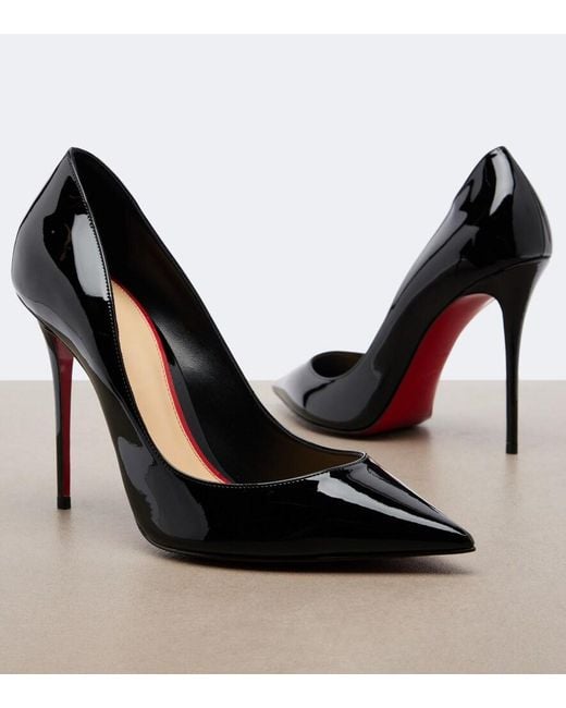 Christian Louboutin Black La Pigalle Patent Leather Pumps