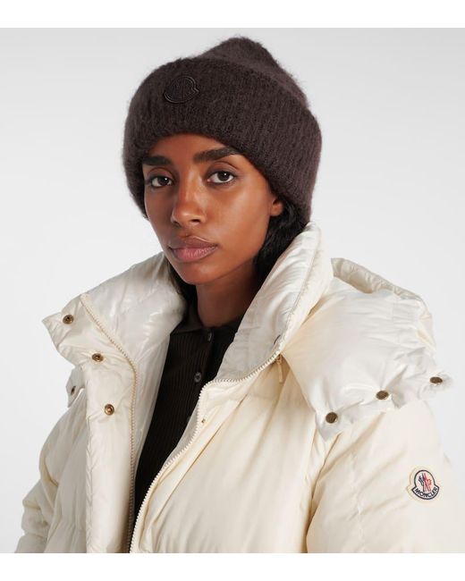 Moncler Brown Muetze Aus Einem Mohairgemisch