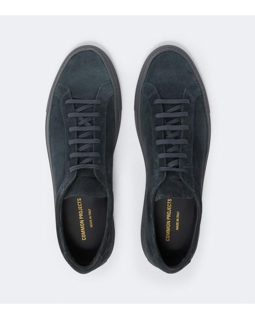 Common Projects Blue Achilles Suede Sneakers for men