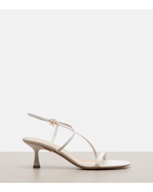 Gianvito Rossi White Ascent Leather Sandals