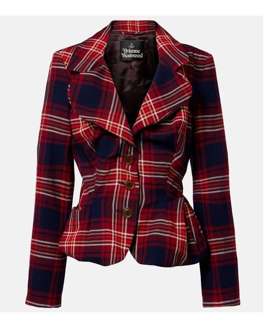Vivienne Westwood Red Tartan Blazer