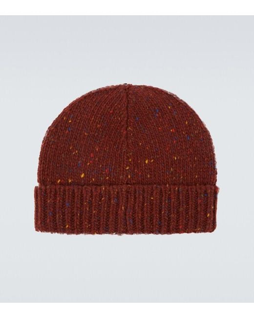 Gabriela Hearst Red Cashmere Beanie for men