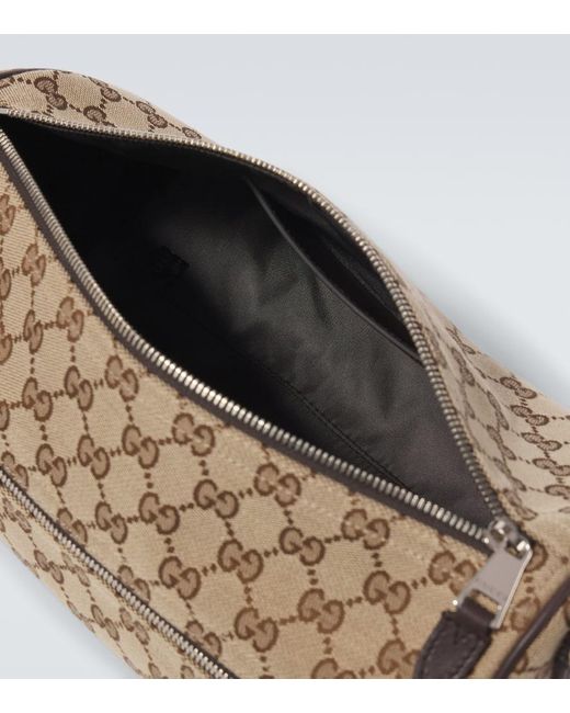 Gucci White Gg Canvas Small Crossbody Bag for men