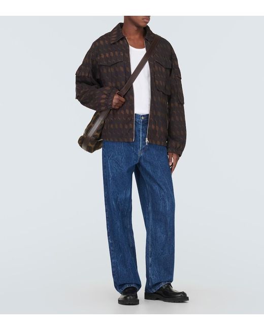 Dries Van Noten Black Vidway Cotton-Blend Field Jacket for men