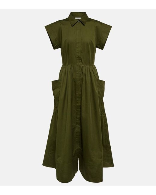 Co. Green Essentials Poplin Midi Dress