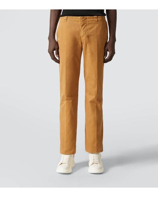 Pantaloni Chino di Alexander McQueen in Brown da Uomo