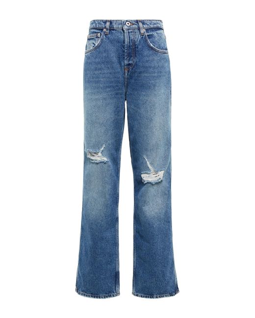 Loewe Denim High-rise Wide-leg Jeans in Blue | Lyst Australia