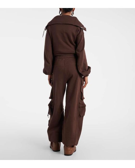 Pantalones Cargo Fern De Algodon The Attico de color Brown