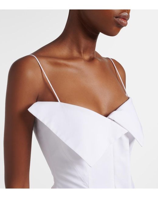 FFORME White Eilwen Cotton Poplin Top