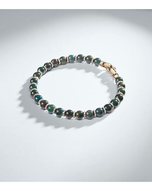 Bracelet Spiritual Beads En Or 18 Ct, Pierres De Sang Et Diamants David Yurman pour homme en coloris Metallic