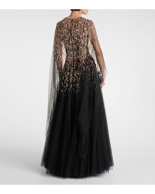 Jenny Packham Black Ursula Dress