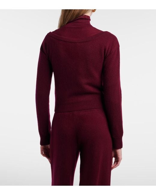 Lisa Yang Red Beata Cashmere Cardigan