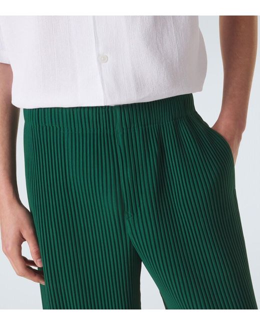 Homme Plissé Issey Miyake Green Monthly Colors: May Pleated Straight Pants for men